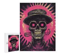 Adult Jigsaw500 PCS Steampunk Skull Art Print -1 Jigsaw for Teenagers Hand Speed Race Wishlist with Santa Claus Challenging Game Toys 500 PCS