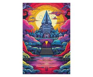 Adult Jigsaw75x50cm/1000pcs Castle Fantasy Puzzles for Adults DIY Toys Precision Cutting Unique Gifts for Birthday And Christmas 75x50cm/1000pcs