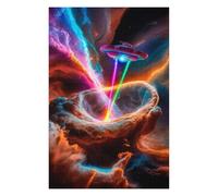 Adult Jigsaw75x50cm/1000pcs Galactic Abduction Puzzles for Adults DIY Toys Precision Cutting Unique Gifts for Birthday And Christmas 75x50cm/1000pcs