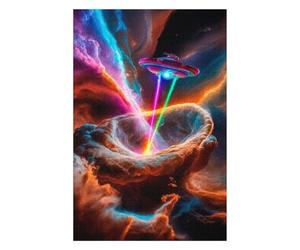 Adult Jigsaw75x50cm/1000pcs Galactic Abduction Puzzles for Adults DIY Toys Precision Cutting Unique Gifts for Birthday And Christmas 75x50cm/1000pcs