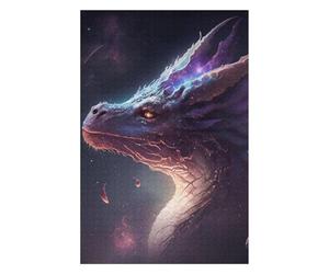 Adult Jigsaw75x50cm/1000pcs Pink Space Dragon Puzzles for Adults DIY Toys Precision Cutting Unique Gifts for Birthday And Christmas 75x50cm/1000pcs
