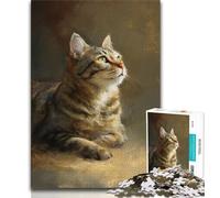 Adult Jigsaws 1000 Piece Abstract Cat 1000 Pieces for Adults,Quiz Game Wall Decoration Unique Birthday And Xmas Gifts (size 75x50cm)