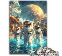 Adult Jigsaws 1000 Piece Alien Astronaut for And 14 Years And over Interesting Stress Reduction Gifts for Friends And Family 26x38cm