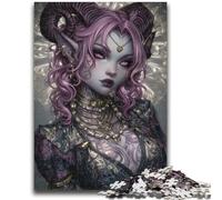 Adult Jigsaws 1000 Piece Anime Demon Girl for And 14 Years And over Interesting Stress Reduction Gifts for Friends And Family 26x38cm