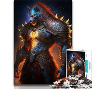Adult Jigsaws 1000 Piece Armored Werewolf 1000 Pieces for Adults,Quiz Game Wall Decoration Unique Birthday And Xmas Gifts (size 75x50cm)