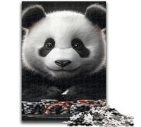 Adult Jigsaws 1000 Piece Artistic Panda 1000 Piece Puzzle,Stress Reliever Difficult Challenge Unique Home Decor And Gifts (50x75cm)