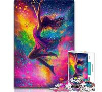 Adult Jigsaws 1000 Piece Ballet Dancer Oil Painting Teenager Puzzles,Challenging Game Toys Wall Decoration Unique Birthday And Xmas Gifts 26x38cm