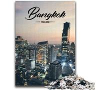 Adult Jigsaws 1000 Piece Bangkok Help The Brain Exercise Addictive Toys to Cultivate Patience Suitable for Couples (size 38x52cm)