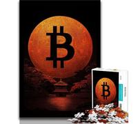 Adult Jigsaws 1000 Piece Bitcoin 1000 Pieces for Adults,Quiz Game Wall Decoration Unique Birthday And Xmas Gifts (size 38x26cm)