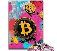 Adult Jigsaws 1000 Piece Bitcoin Logo Challenging Game And Family Play Wall Decoration Unique Birthday And Xmas Gifts 50x75cm