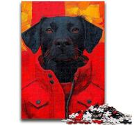 Adult Jigsaws 1000 Piece Black Labrador Challenging To Complete But Fun And Humorous Birthday Present, Gifts, Wall Art 50x75cm