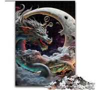 Adult Jigsaws 1000 Piece Brave Dragon, Brain Teaser For Wall Decoration Unique Birthday And Xmas Gifts for for Age 14 (Size 26x38cm)