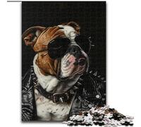 Adult Jigsaws 1000 Piece Bulldog in Coat, for And from 14 Years And over Educational Learning Toys Family Games Birthday Present (Size 50x75cm)