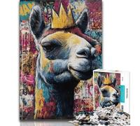 Adult Jigsaws 1000 Piece Camel Art Teenager Puzzles,Challenging Game Toys Wall Decoration Unique Birthday And Xmas Gifts 26x38cm