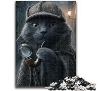 Adult Jigsaws 1000 Piece Cat from An Aristocratic Family for And 14 Years And over Interesting Stress Reduction Gifts for Friends And Family 50x75cm