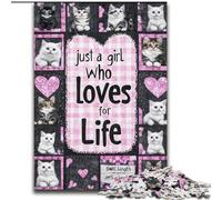 Adult Jigsaws 1000 Piece Cat Lovers, Suitable for Ages 14 And Up Home Decor Deal As Gifts for The Whole Family (size 26x38cm)