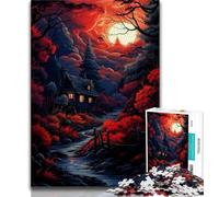 Adult Jigsaws 1000 Piece Colourful Alien Scenery 1000 Pieces for Adults,Quiz Game Wall Decoration Unique Birthday And Xmas Gifts (size 38x26cm)