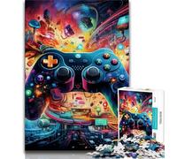 Adult Jigsaws 1000 Piece Colourful Art Games 1000 Pieces for Adults,Quiz Game Wall Decoration Unique Birthday And Xmas Gifts (size 38x26cm)