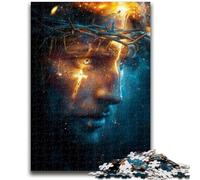Adult Jigsaws 1000 Piece Cosmic Jesus for And 14 Years And over Interesting Stress Reduction Gifts for Friends And Family 26x38cm
