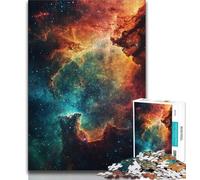 Adult Jigsaws 1000 Piece Cosmic Nebula Teenager Jigsaw,Staycation Kill Time with Fully Interlocking Randomly Shaped Pieces (size 38x26cm)