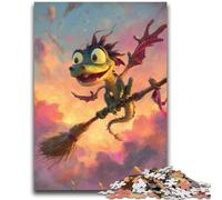 Adult Jigsaws 1000 Piece Dinosaur Wizard Stress Reliever Difficult Challenge Every Piece Is Unique - Challenging Family Fun Game 50x75cm
