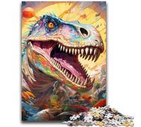 Adult Jigsaws 1000 Piece Dinosaur World Teenager Puzzles,Challenging Game Toys Wall Decoration Unique Birthday And Xmas Gifts (50x75cm)