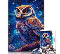 Adult Jigsaws 1000 Piece Dream Owl 1000 Piece Puzzle,Educational Games Home Decoration Birthday Present, Gifts, Wall Art (size 75x50cm)