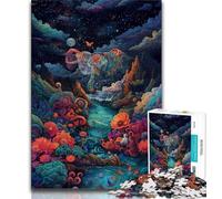 Adult Jigsaws 1000 Piece Dream Planet Teenager Puzzles,Challenging Game Toys Wall Decoration Unique Birthday And Xmas Gifts 26x38cm