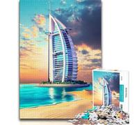 Adult Jigsaws 1000 Piece Dubai Cityscape 1000 Pieces for Adults,Quiz Game Wall Decoration Unique Birthday And Xmas Gifts (size 38x26cm)