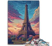 Adult Jigsaws 1000 Piece Eiffel Tower Art for And from 14 Years And over Play Toys Because It Is Ideal As A Gift for The Whole Family 50x75cm