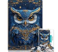 Adult Jigsaws 1000 Piece Fantasy Diamond Owl Teenager Puzzles,Challenging Game Toys Wall Decoration Unique Birthday And Xmas Gifts 26x38cm