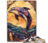 Adult Jigsaws 1000 Piece Fantasy Dolphin Adult Jigsaw,Educational Games Home Decoration Birthday Present, Gifts, Wall Art (26x38cm)