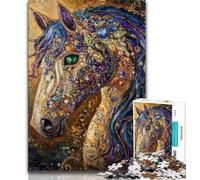 Adult Jigsaws 1000 Piece Fantasy Horse 1000 Piece Puzzle,Educational Games Home Decoration Birthday Present, Gifts, Wall Art (size 75x50cm)