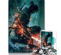 Adult Jigsaws 1000 Piece Fantasy Ninja Warrior,Help The Brain Exercise Addictive Toys to Cultivate Patience Perfect Decoration 38x26cm