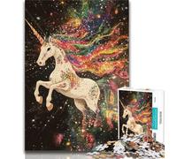 Adult Jigsaws 1000 Piece Fantasy Unicorn Teenager Jigsaw,Staycation Kill Time with Fully Interlocking Randomly Shaped Pieces (size 38x26cm)