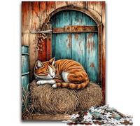Adult Jigsaws 1000 Piece Farm Cat Challenging To Complete But Fun And Humorous Birthday Present, Gifts, Wall Art 26x38cm