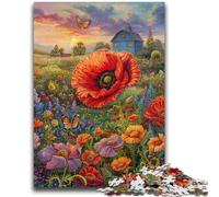 Adult Jigsaws 1000 Piece Farm Flower Sea Help The Brain Exercise Addictive Toys to Cultivate Patience Suitable for Couples 50x75cm