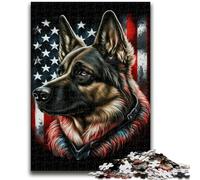 Adult Jigsaws 1000 Piece German Shepherd for And from 14 Years And over Play Toys Because It Is Ideal As A Gift for The Whole Family 26x38cm
