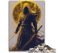 Adult Jigsaws 1000 Piece Golden Warrior Adult Jigsaw,Educational Games Home Decoration Birthday Present, Gifts, Wall Art (50x75cm)