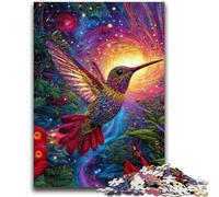 Adult Jigsaws 1000 Piece Hummingbird Stress Reliever Difficult Challenge Every Piece Is Unique - Challenging Family Fun Game 50x75cm