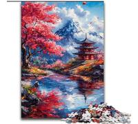 Adult Jigsaws 1000 Piece Japanese Temples Challenging To Complete But Fun And Humorous Unique Birthday And Gifts (size 26x38cm)