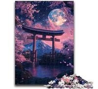 Adult Jigsaws 1000 Piece Japanese Torii Gate for And from 14 Years And over Play Toys Because It Is Ideal As A Gift for The Whole Family 50x75cm