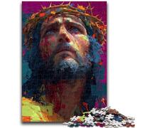 Adult Jigsaws 1000 Piece Jesus Art for And from 14 Years And over Play Toys Because It Is Ideal As A Gift for The Whole Family 26x38cm