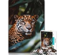 Adult Jigsaws 1000 Piece Jungle Leopard 1000 Piece Puzzle,Stress Reliever Difficult Challenge Unique Home Decor And Gifts 75x50cm