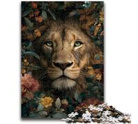 Adult Jigsaws 1000 Piece Jungle Lion Stress Reliever Difficult Challenge Every Piece Is Unique - Challenging Family Fun Game 26x38cm