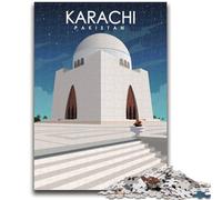 Adult Jigsaws 1000 Piece Karachi Pakistan Help The Brain Exercise Addictive Toys to Cultivate Patience Suitable for Couples (size 50x70cm)