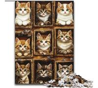 Adult Jigsaws 1000 Piece Kitten Collage Challenging To Complete But Fun And Humorous Unique Birthday And Gifts (size 26x38cm)