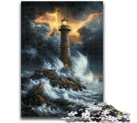 Adult Jigsaws 1000 Piece Lighthouse Help The Brain Exercise Addictive Toys to Cultivate Patience Suitable for Couples 38x26cm
