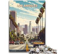 Adult Jigsaws 1000 Piece Los Angeles Help The Brain Exercise Addictive Toys to Cultivate Patience Suitable for Couples (size 38x52cm)