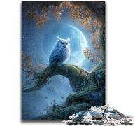 Adult Jigsaws 1000 Piece Magic Owl Teenager Puzzles,Challenging Game Toys Wall Decoration Unique Birthday And Xmas Gifts (38x26cm)